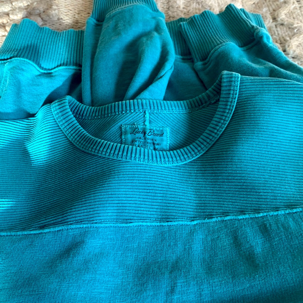 Lucky Brand Grey Label Turquoise Shirt